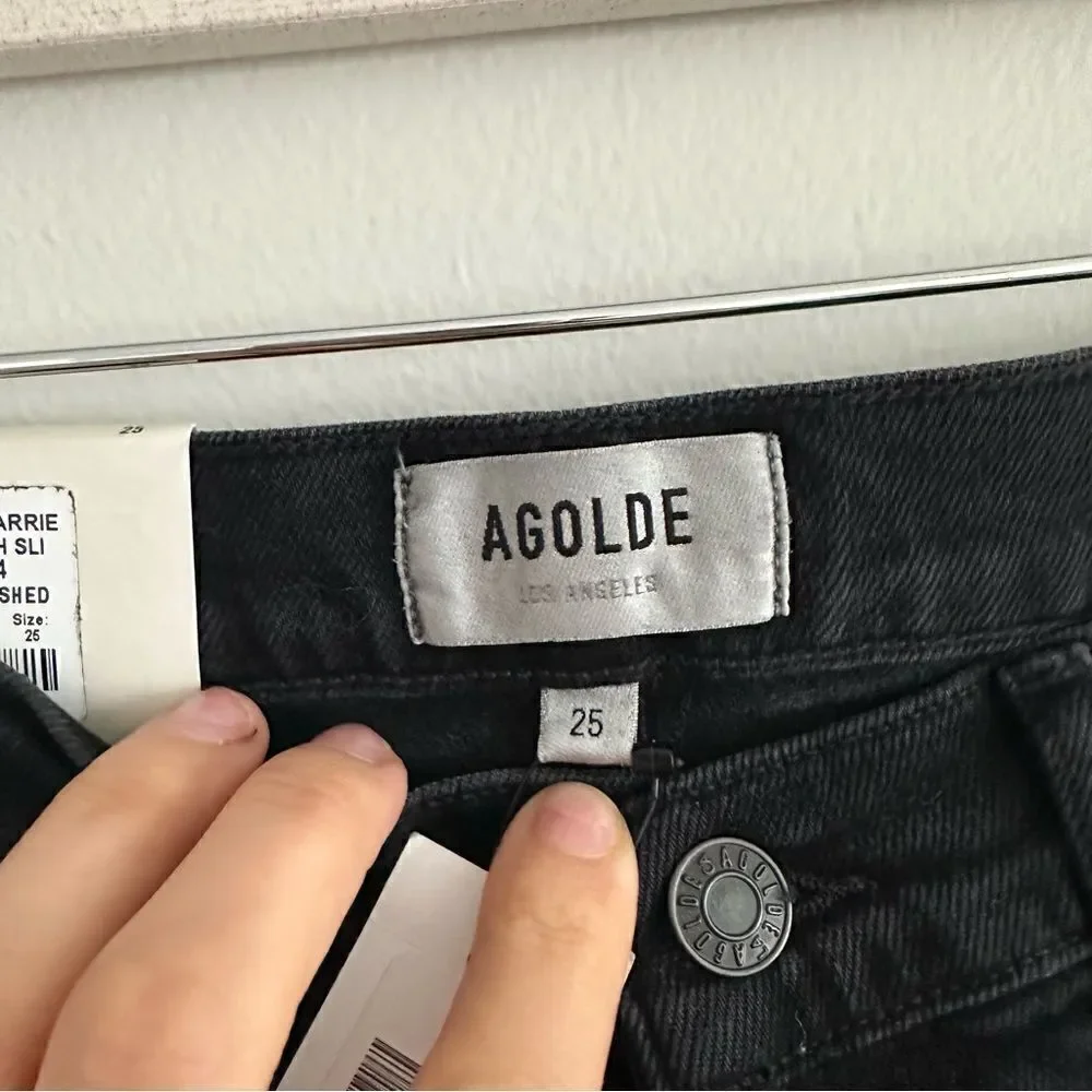 AGOLDE Carrie Long Length Slim Shorts sz 25